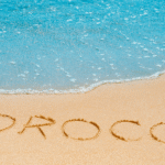 sandy beach and blue Atlantic waves – top beach destination in Morocco