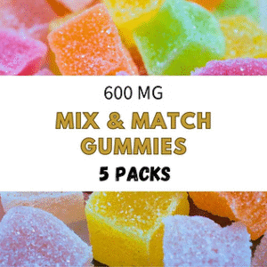 Mix & Match any 600mg Gummies (5-Pack)